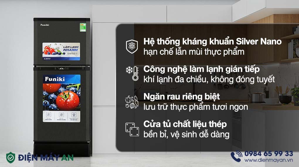 Tủ Lạnh Funiki 120 Lít FR-125CI.1 - thiết kế