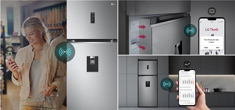 Tủ Lạnh LG Inverter 394 Lít GN-D392PSA