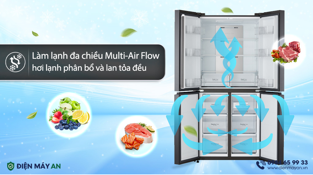 Tủ Lạnh LG Inverter 470 Lít Multi Door GR-B50BL Giá Tốt Nhất