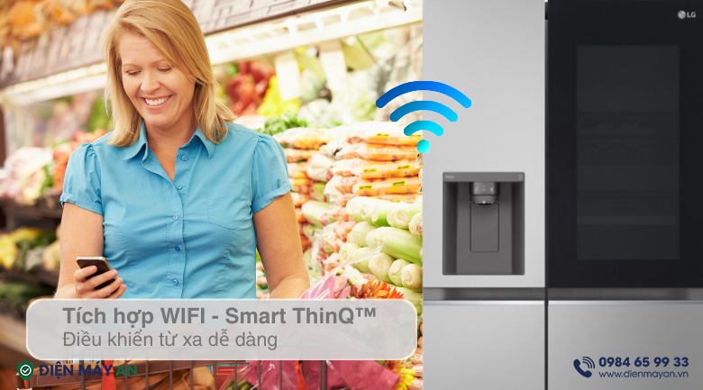Tủ Lạnh LG Inverter 635 Lít Side By Side InstaView GR-G257SV - tiện ích thông minh