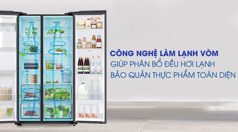 Tủ Lạnh Family Hub Samsung Inverter 616 Lít RS64T5F01B4/SV