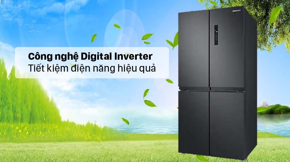 Tủ Lạnh Multi Door Samsung Inverter 488 Lít RF48A4000B4/SV