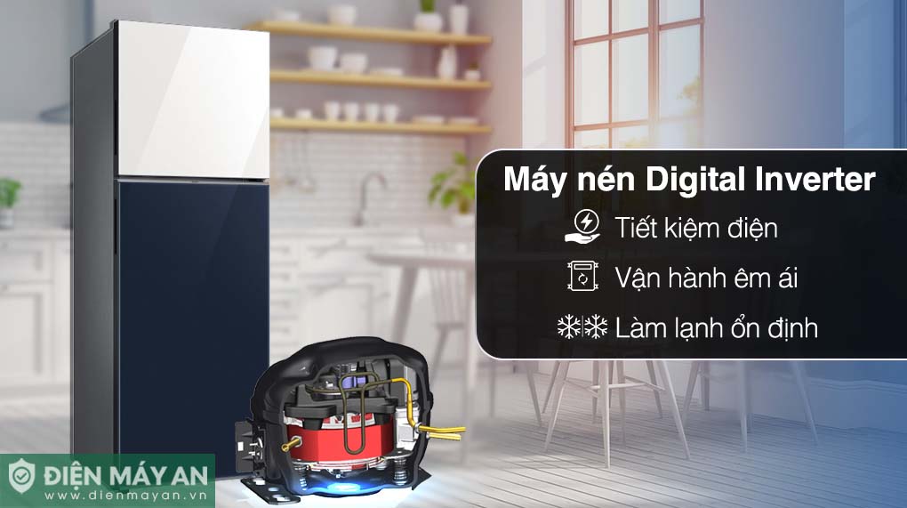 Tủ Lạnh Samsung Inverter 305 Lít Bespoke RT31CB56248ASV