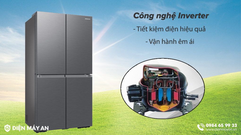 Tủ Lạnh Samsung Inverter 649 Lít Multi Door RF59C700ES9/SV