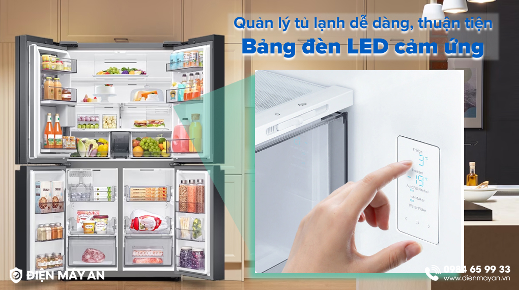 Tủ Lạnh Samsung Inverter 649 Lít Multi Door RF59C700ES9/SV