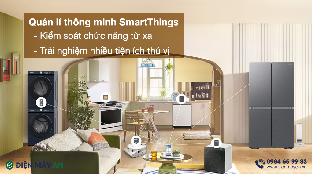 Tủ Lạnh Samsung Inverter 649 Lít Multi Door RF59C700ES9/SV