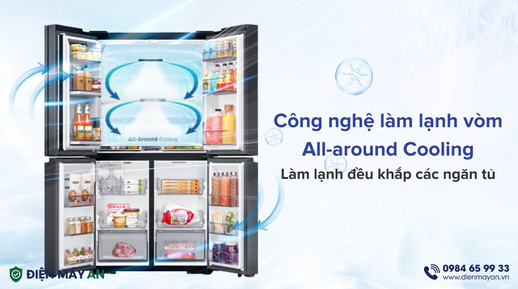 Tủ Lạnh Samsung Inverter 648 Lít Multi Door RF59C766FB1/SV