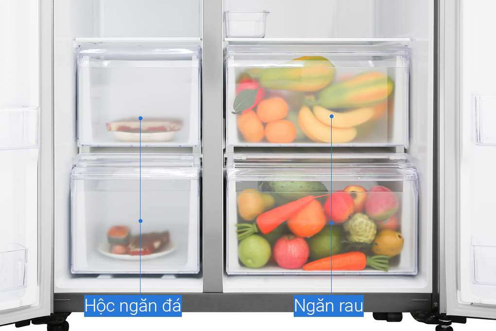 Tủ Lạnh Side By Side Samsung Inverter 655 Lít RS62R5001M9/SV