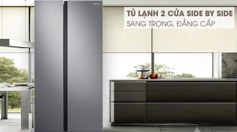 Tủ Lạnh Side By Side Samsung Inverter 655 Lít RS62R5001M9/SV