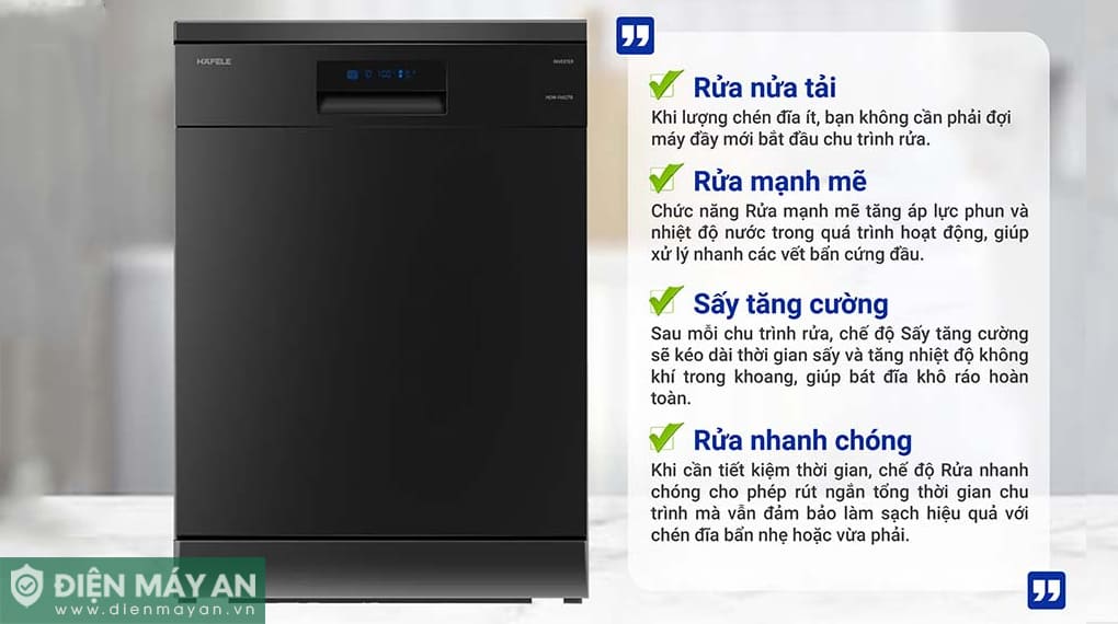 Máy rửa bát độc lập Hafele HDW-F602TB