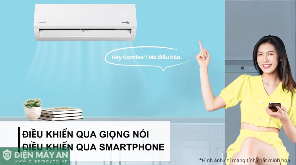 Điều Hoà Comfee Inverter 9000 BTU 1 Chiều CFS-10VAFF-V