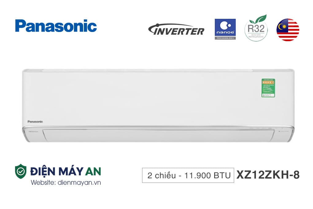 Điều Hòa Panasonic Inverter 12000 BTU 2 Chiều CU/CS-XZ12ZKH-8&nbsp;