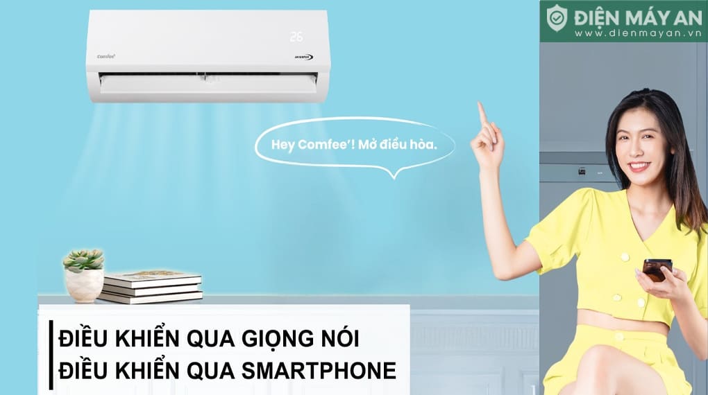Điều Hoà Comfee Inverter 12000 BTU 1 Chiều CFS-13VAFF-V