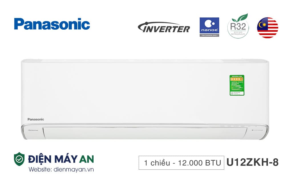 Điều Hòa Panasonic 1 Chiều Inverter 12000BTU CU/CS-U12ZKH-8