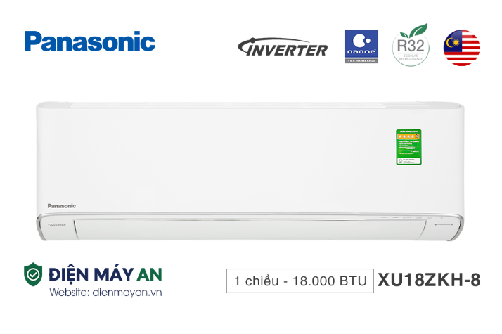 Điều Hoà Panasonic Inverter 18000 BTU 1 Chiều CU/CS-XU18ZKH-8