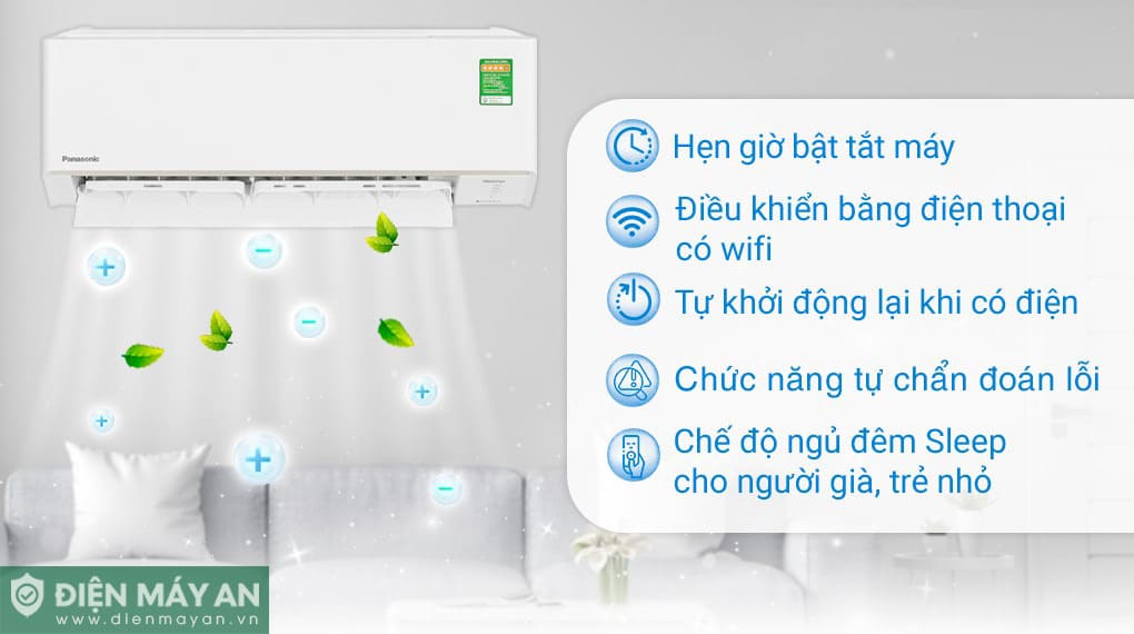 Điều Hoà Panasonic Inverter 18000 BTU 2 Chiều CU/CS-YZ18AKH-8