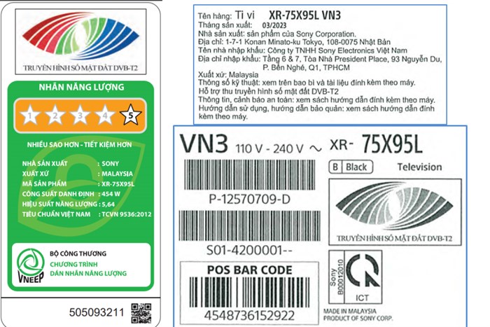 Google Tivi Mini LED Sony 4K 75 Inch XR-75X95L