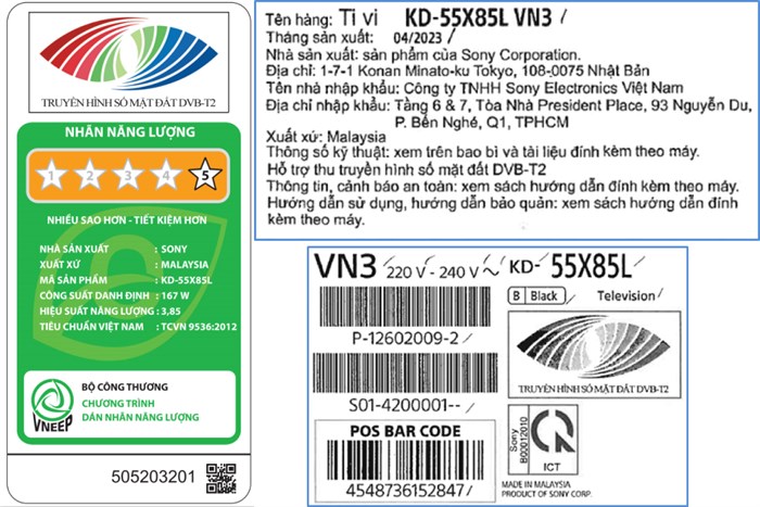 Google Tivi Sony 4K 55 Inch KD-55X85L