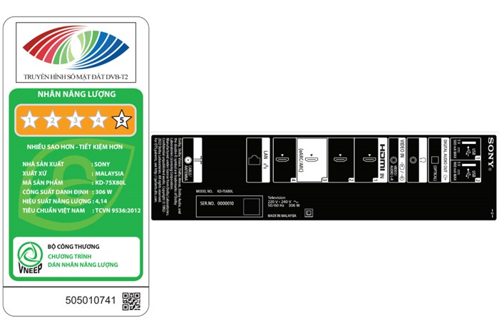 Google Tivi Sony 4K 75 Inch KD-75X80L