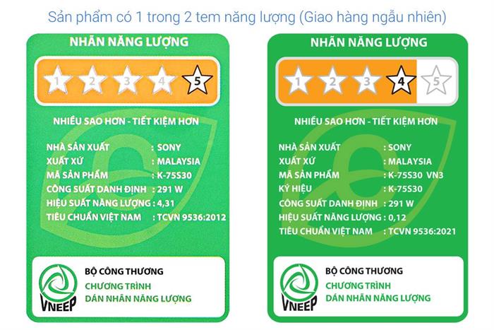 Google Tivi Sony 4K 75 Inch K-75S30