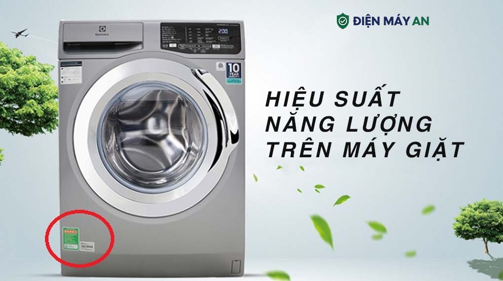 Hiệu Suất Sử Dụng Năng Lượng Trên Máy Giặt Là Gì?