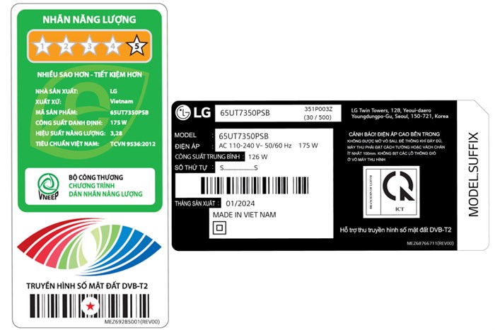 Smart Tivi LG 4K 65 Inch 65UT7350PSB&nbsp;