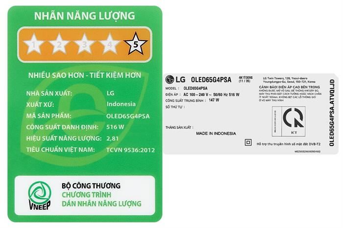 Smart Tivi LG OLED Evo 4K 65 Inch OLED 65G4PSA