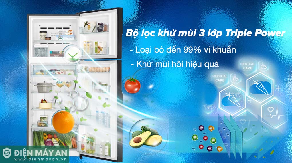 Tủ Lạnh Hitachi Inverter 406 Lít R-FVX510PGV9 MIR