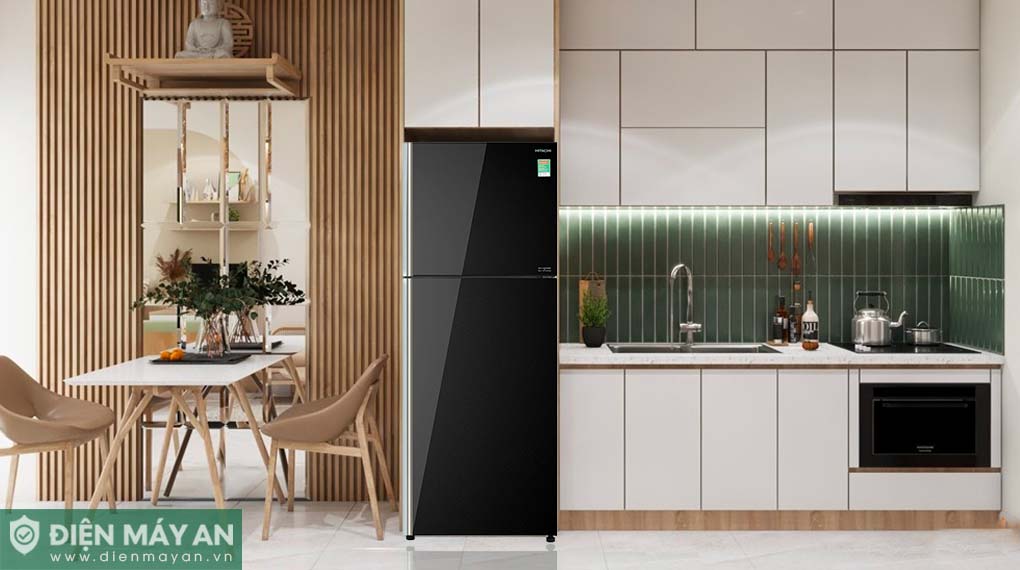 Tủ Lạnh Hitachi Inverter 366 Lít R-FVX480PGV9 GBK