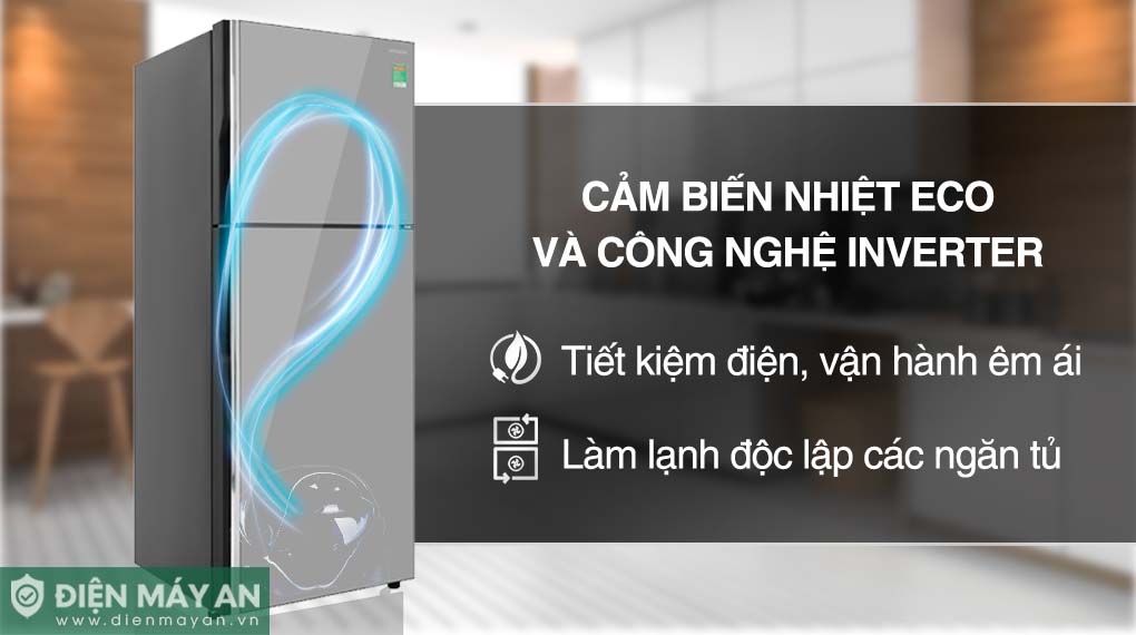 Tủ Lạnh Hitachi Inverter 366 Lít R-FVX480PGV9 MIR