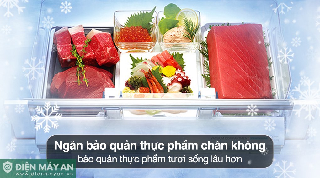 Tủ Lạnh Hitachi Inverter 540 Lít Multidoor R-HW540RV X