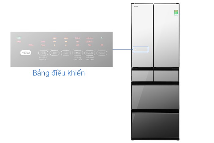 Tủ Lạnh Hitachi Inverter 540 Lít Multidoor R-HW540RV X