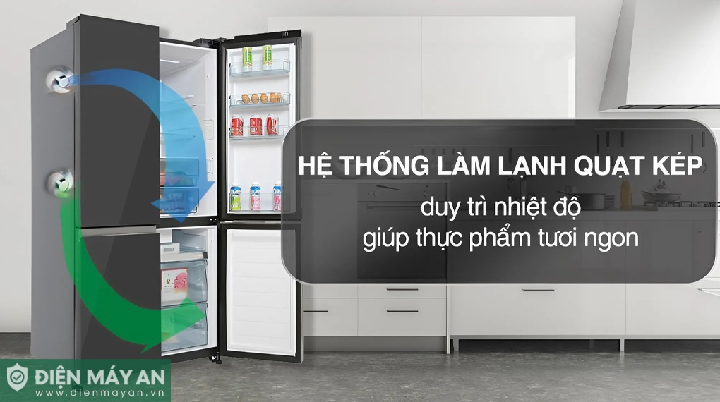 Tủ Lạnh Hitachi Inverter 569 Lít Multidoor R-WB640PGV1 GMG