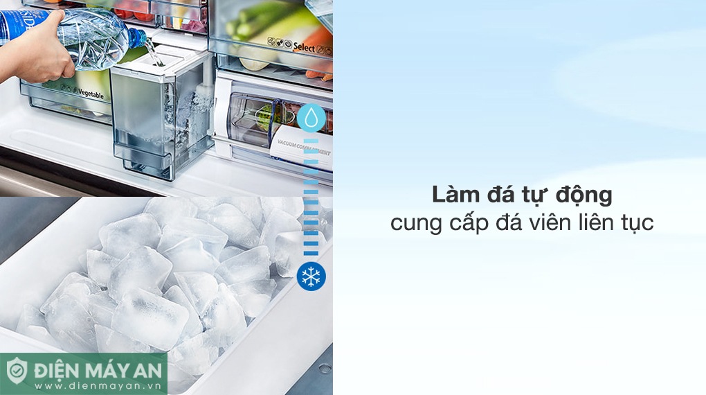 Tủ Lạnh Hitachi Inverter 569 Lít Multidoor R-WB640VGV0 GMG