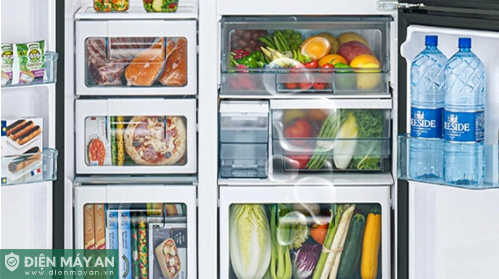 Tủ Lạnh Hitachi Inverter 569 Lít Side By Side R-MY800GVGV0 MIR