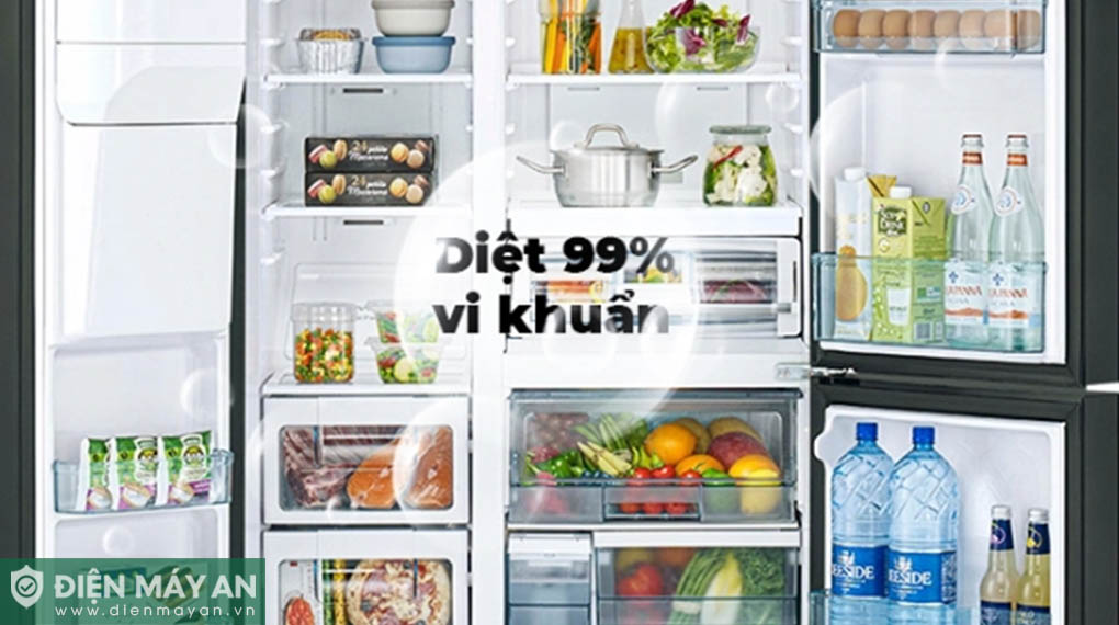 Tủ Lạnh Hitachi Inverter 569 Lít Side By Side R-MY800GVGV0 MIR