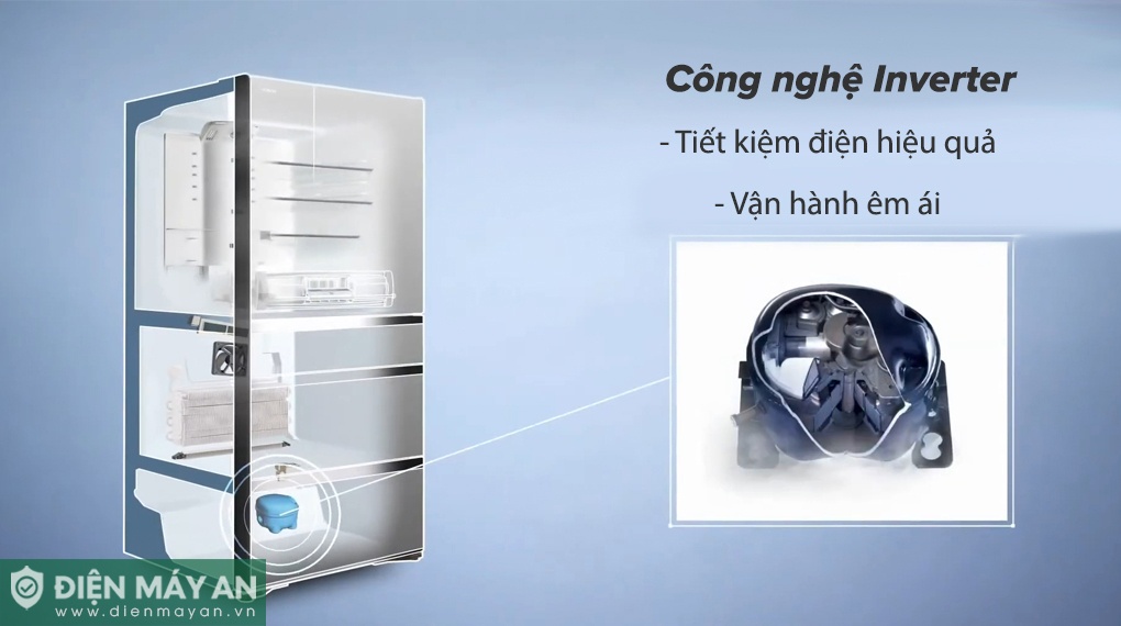 Tủ Lạnh Hitachi Inverter 735 Lít Multidoor R-ZX740KV X