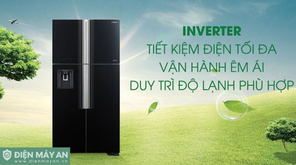 Tủ Lạnh Multi Door Hitachi Inverter 540 Lít R-FW690PGV7 GBK